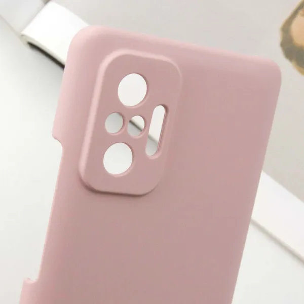 Чехол Silicone Cover Lakshmi Full Camera (AAA) для Xiaomi Redmi Note 10 Pro / 10 Pro Max — Розовый — фото 4
