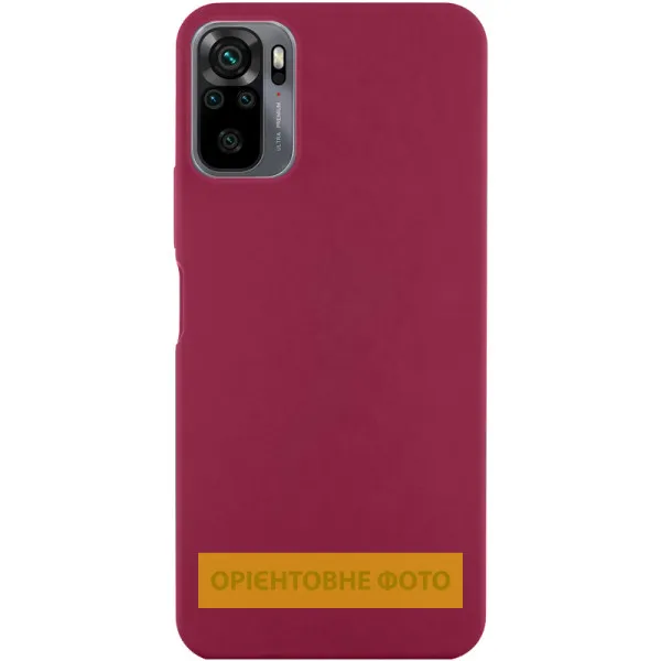 Чохол Silicone Cover Ummi Lakshmi (AA) для Xiaomi Redmi Note 10 Pro / 10 Pro Max — Бордовий