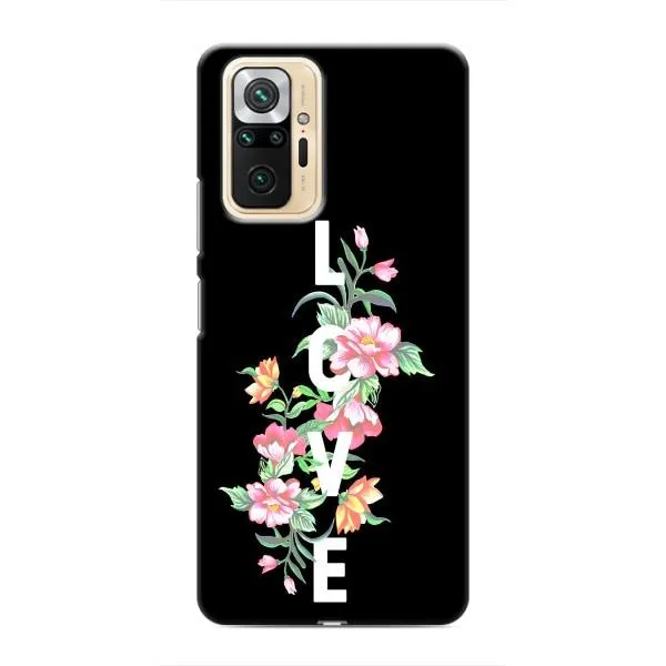 Чехол с принтом «Цветы LOVE» для Xiaomi Redmi Note 10 Pro Чехол с принтом «Цветы LOVE» для Xiaomi Redmi Note 10 Pro