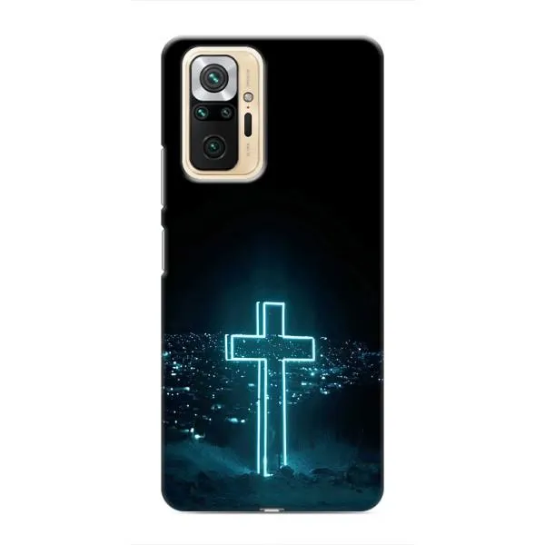 Чехол с принтом «Крест и город» для Xiaomi Redmi Note 10 Pro