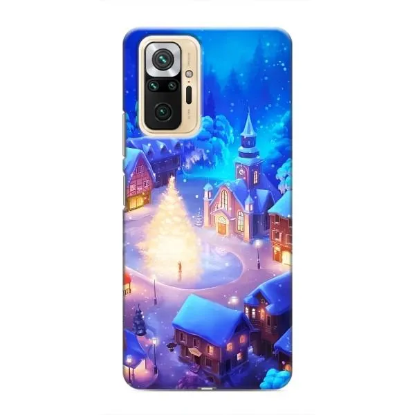Чехол с принтом «Рождественский город» для Xiaomi Redmi Note 10 Pro