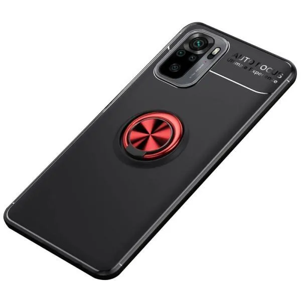 TPU чохол Deen ColorRing під магнітний тримач (opp) для Xiaomi Redmi Note 10 / Note 10s — Чорний — фото 1
