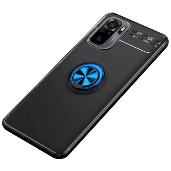 TPU чохол Deen ColorRing під магнітний тримач (opp) для Xiaomi Redmi Note 10 / Note 10s — Чорний — фото 3