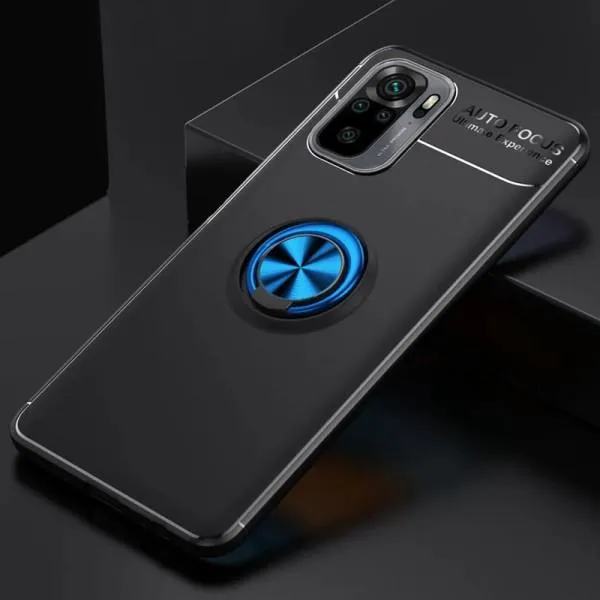 TPU чохол Deen ColorRing під магнітний тримач (opp) для Xiaomi Redmi Note 10 / Note 10s — Чорний — фото 4