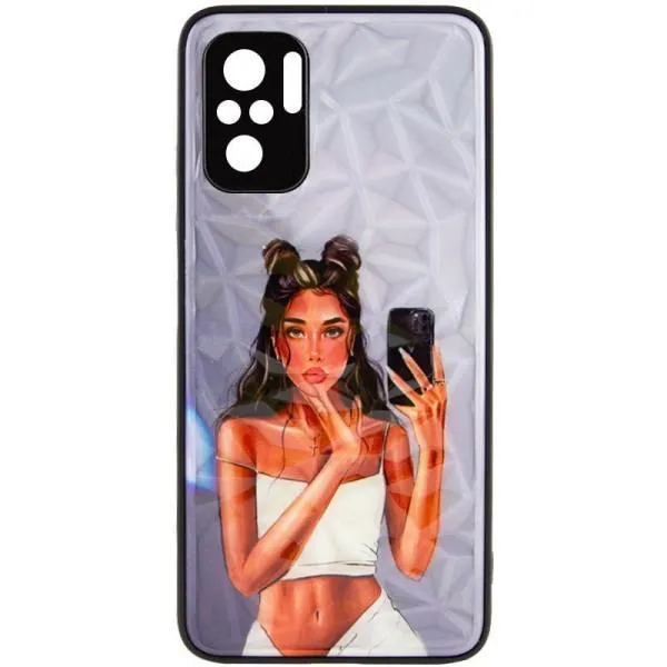 TPU+PC чохол Prisma Ladies для Xiaomi Redmi Note 10 / Note 10s — Black in White — фото 2