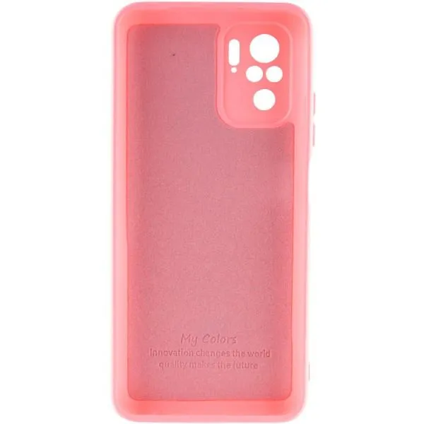 Чохол Silicone Cover My Color Full Camera (A) для Xiaomi Redmi Note 10 / Note 10s — Рожевий — фото 2