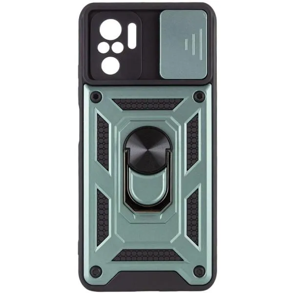 Ударопрочный чехол Camshield Serge Ring для Xiaomi Redmi Note 10 / Note 10s / Poco M5s — Зеленый — фото 2