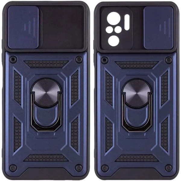 Ударопрочный чехол Camshield Serge Ring для Xiaomi Redmi Note 10 / Note 10s / Poco M5s — Синий — фото 1 Ударопрочный чехол Camshield Serge Ring для Xiaomi Redmi Note 10 / Note 10s / Poco M5s — Синий — фото 1