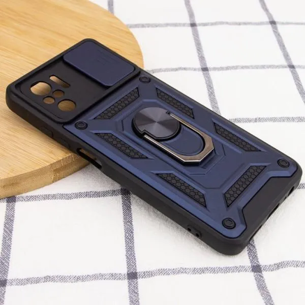 Ударопрочный чехол Camshield Serge Ring для Xiaomi Redmi Note 10 / Note 10s / Poco M5s — Синий — фото 4 Ударопрочный чехол Camshield Serge Ring для Xiaomi Redmi Note 10 / Note 10s / Poco M5s — Синий — фото 4