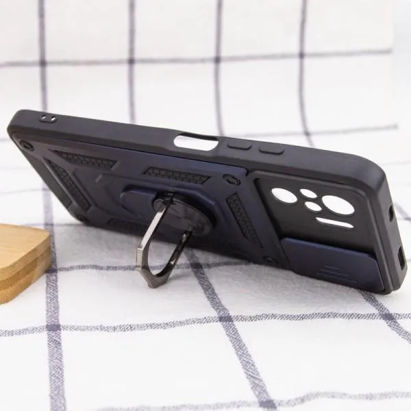 Ударопрочный чехол Camshield Serge Ring для Xiaomi Redmi Note 10 / Note 10s / Poco M5s — Синий — фото 5 Ударопрочный чехол Camshield Serge Ring для Xiaomi Redmi Note 10 / Note 10s / Poco M5s — Синий — фото 5