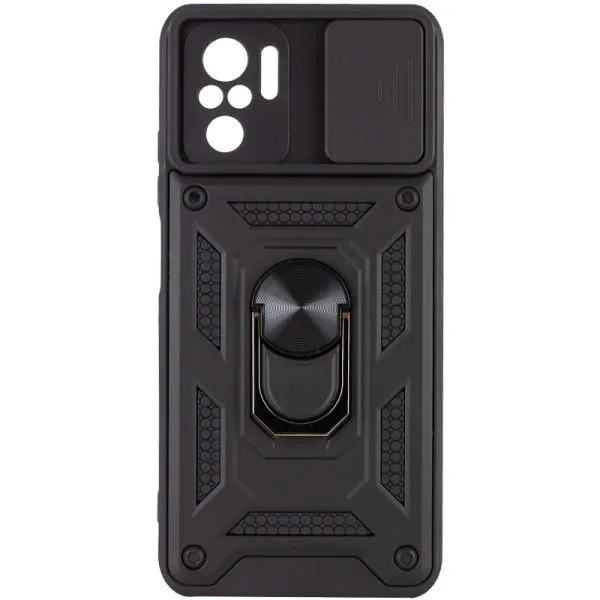 Ударопрочный чехол Camshield Serge Ring для Xiaomi Redmi Note 10 / Note 10s / Poco M5s — Черный — фото 2 Ударопрочный чехол Camshield Serge Ring для Xiaomi Redmi Note 10 / Note 10s / Poco M5s — Черный — фото 2