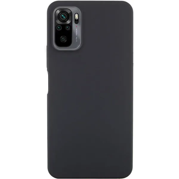 Чехол Silicone Cover Ummi Lakshmi (AA) для Xiaomi Redmi Note 10 / Note 10s / Poco M5s — Черный — фото 1