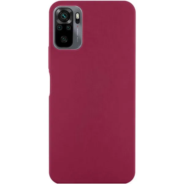 Чехол Silicone Cover Ummi Lakshmi (AA) для Xiaomi Redmi Note 10 / Note 10s / Poco M5s — Бордовый