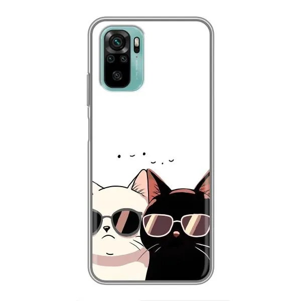 Чехол с принтом «Коты в очках» для Xiaomi Redmi Note 10