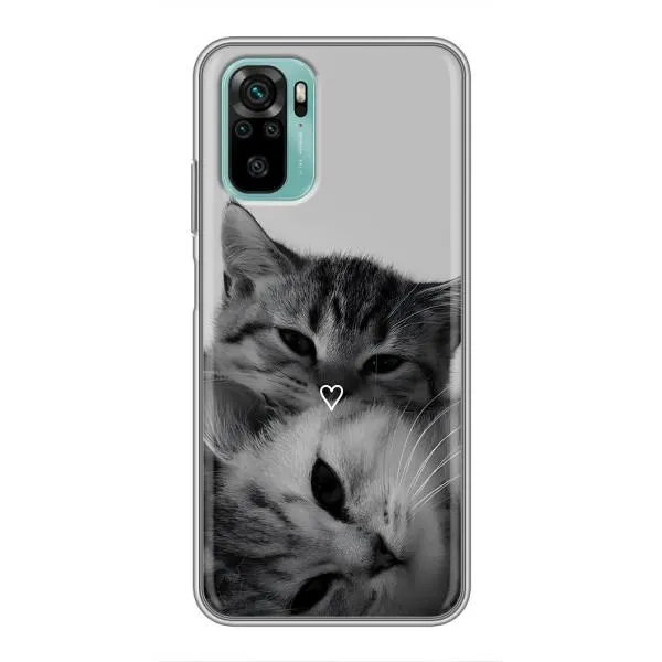 Чехол с принтом «Пара котов» для Xiaomi Redmi Note 10