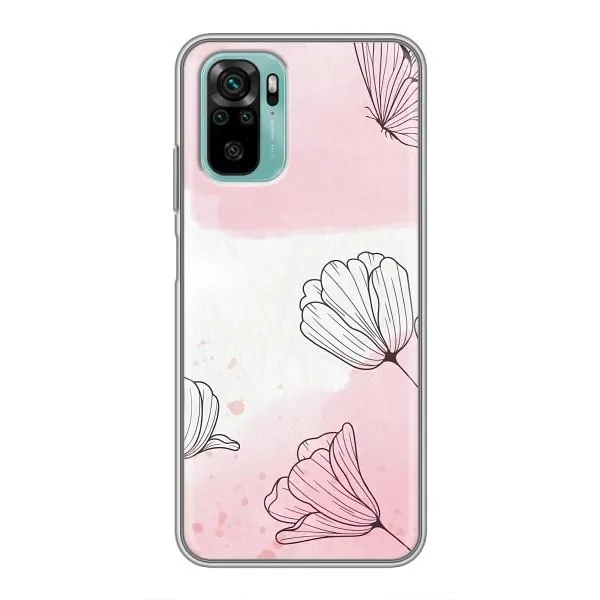 Чехол с принтом «Розовые цветы» для Xiaomi Redmi Note 10 Чехол с принтом «Розовые цветы» для Xiaomi Redmi Note 10