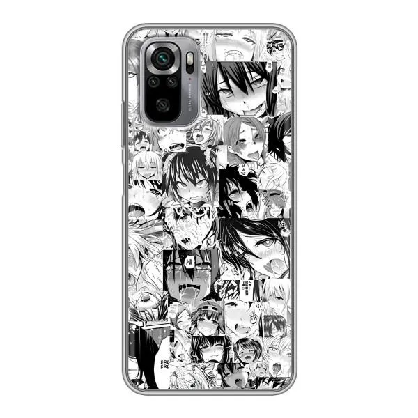 Чехол с принтом «Ahegao manga» для Xiaomi Redmi Note 10S