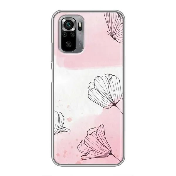 Чехол с принтом «Розовые цветы» для Xiaomi Redmi Note 10S
