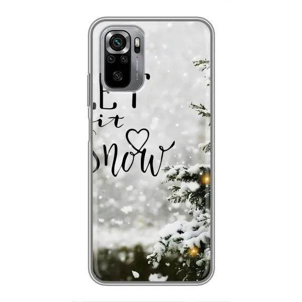 Чехол с принтом «Let it snow» для Xiaomi Redmi Note 10S