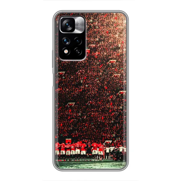 Чехол с принтом «фанаты Манчестер Юнайтед» для Xiaomi Redmi Note 11 Pro Plus