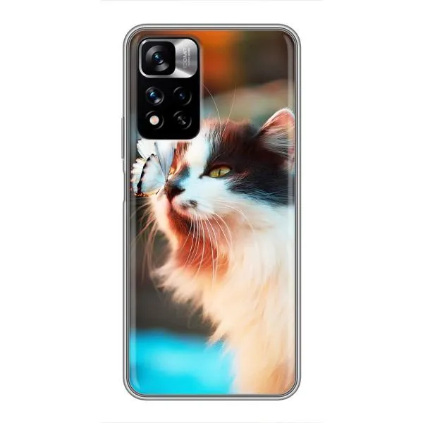 Чехол с принтом «Котик с бабочкой» для Xiaomi Redmi Note 11 Pro Plus Чехол с принтом «Котик с бабочкой» для Xiaomi Redmi Note 11 Pro Plus