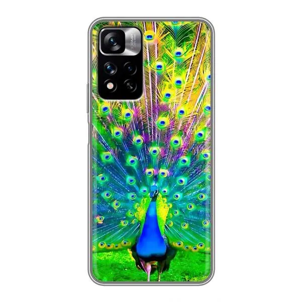 Чехол с принтом «Яркий Павлин» для Xiaomi Redmi Note 11 Pro Plus