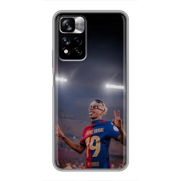 Чехол с принтом «Ямаль на стадионе» для Xiaomi Redmi Note 11 Pro Plus
