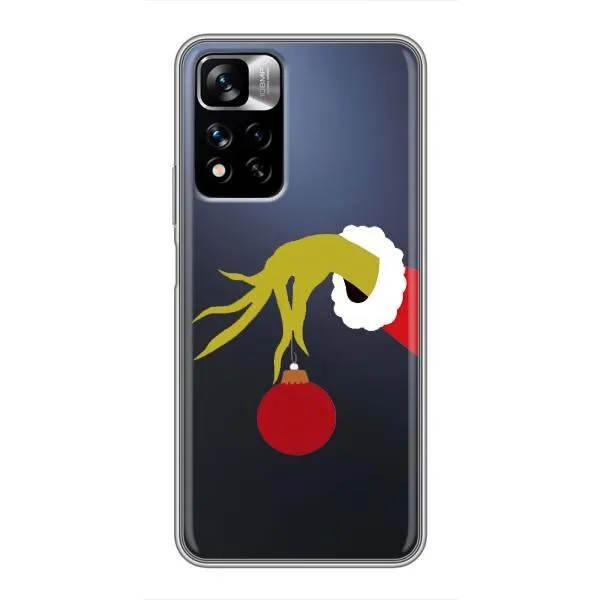 Чехол с принтом «Гринч с игрушкой» для Xiaomi Redmi Note 11 Pro Plus