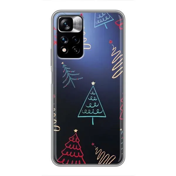 Чехол с принтом «Рождественские елки» для Xiaomi Redmi Note 11 Pro Plus