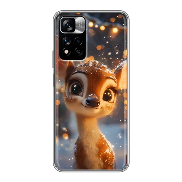 Чехол с принтом «Олененок среди гирлянд» для Xiaomi Redmi Note 11 Pro Plus Чехол с принтом «Олененок среди гирлянд» для Xiaomi Redmi Note 11 Pro Plus