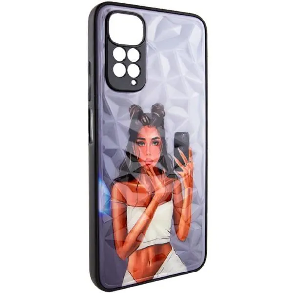 TPU+PC чохол Prisma Ladies для Xiaomi Redmi Note 11 Pro 4G/5G / 12 Pro 4G — Black in White — фото 2