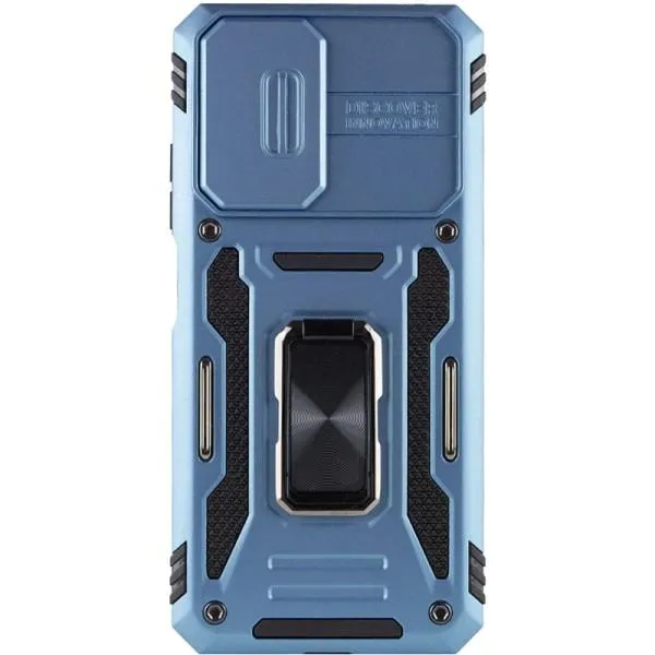 Ударопрочный чехол Camshield Army Ring для Xiaomi Redmi Note 11 Pro 4G/5G / 11E Pro / 12 Pro 4G — Голубой — фото 2
