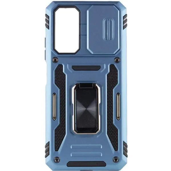 Ударопрочный чехол Camshield Army Ring для Xiaomi Redmi Note 11 Pro 4G/5G / 11E Pro / 12 Pro 4G — Голубой — фото 3