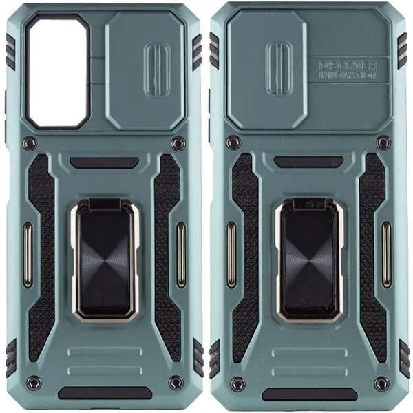 Ударостійкий чохол Camshield Army Ring для Xiaomi Redmi Note 11 Pro 4G/5G / 11E Pro / 12 Pro 4G — Зелений — фото 1 Ударостійкий чохол Camshield Army Ring для Xiaomi Redmi Note 11 Pro 4G/5G / 11E Pro / 12 Pro 4G — Зелений — фото 1