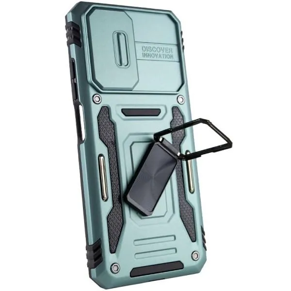 Ударостійкий чохол Camshield Army Ring для Xiaomi Redmi Note 11 Pro 4G/5G / 11E Pro / 12 Pro 4G — Зелений — фото 4 Ударостійкий чохол Camshield Army Ring для Xiaomi Redmi Note 11 Pro 4G/5G / 11E Pro / 12 Pro 4G — Зелений — фото 4