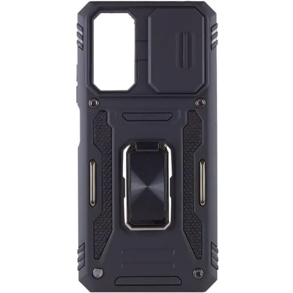 Ударопрочный чехол Camshield Army Ring для Xiaomi Redmi Note 11 Pro 4G/5G / 11E Pro / 12 Pro 4G — Черный — фото 3