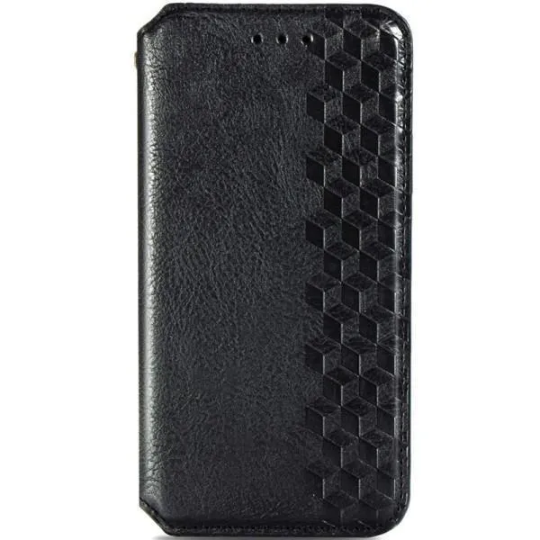 Кожаный чехол-книжка GETMAN Cubic (PU) для Xiaomi Redmi Note 11 Pro 4G/5G / 12 Pro 4G — Черный — фото 1