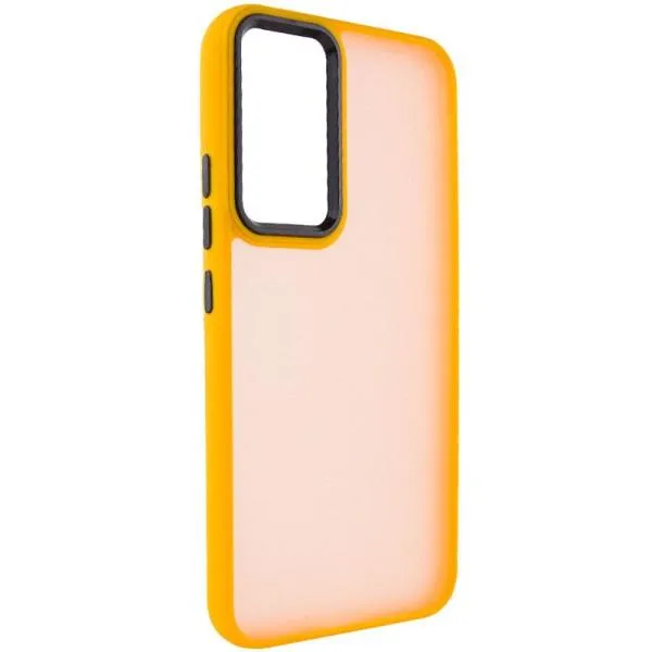 Чехол TPU+PC Lyon Frosted для Xiaomi Redmi Note 11 Pro 4G/5G / 12 Pro 4G — Оранжевый — фото 1