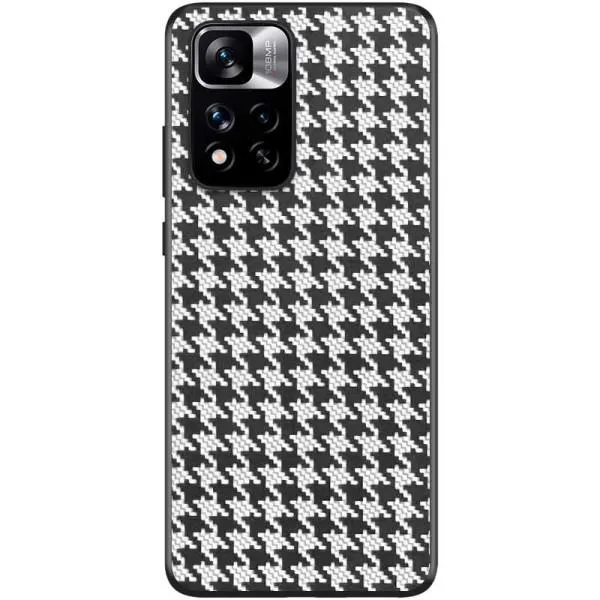 Чехол TPU+PC Grid для Xiaomi Redmi Note 11 Pro 4G/5G / 12 Pro 4G — Белый