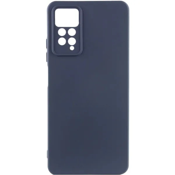 Чехол Silicone Cover Lakshmi Full Camera (AAA) для Xiaomi Redmi Note 11 Pro 4G/5G / 12 Pro 4G — Темно-синий — фото 1