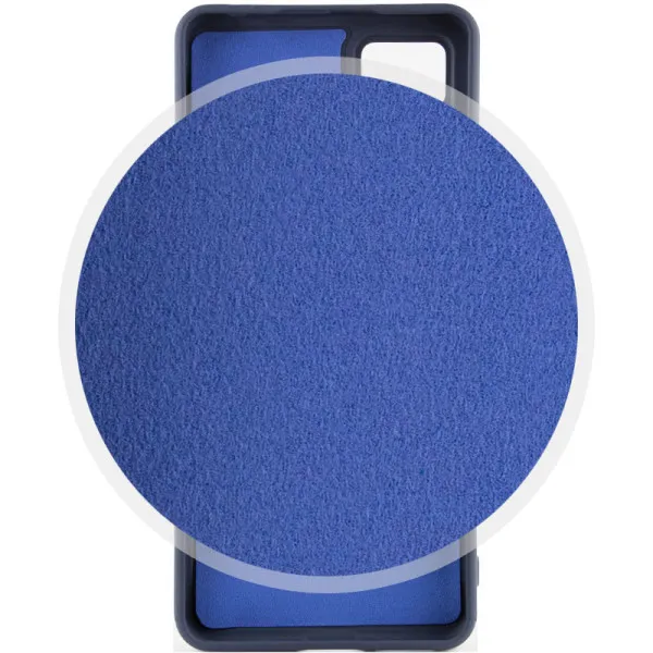 Чехол Silicone Cover Lakshmi Full Camera (AAA) для Xiaomi Redmi Note 11 Pro 4G/5G / 12 Pro 4G — Темно-синий — фото 3