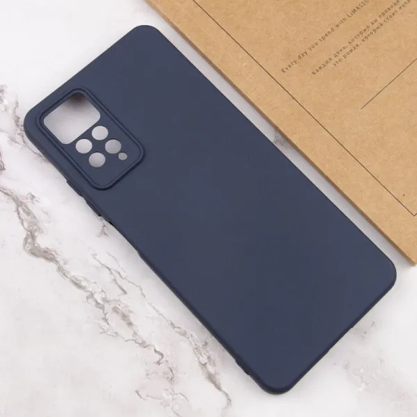 Чехол Silicone Cover Lakshmi Full Camera (AAA) для Xiaomi Redmi Note 11 Pro 4G/5G / 12 Pro 4G — Темно-синий — фото 4