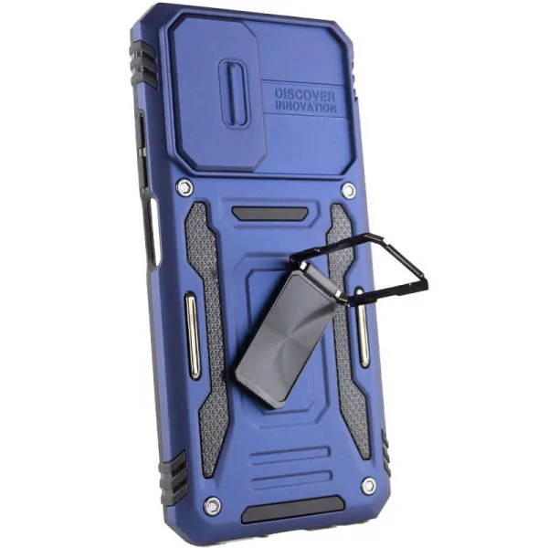 Ударопрочный чехол Camshield Army Ring для Xiaomi Redmi Note 11 Pro 4G/5G / 11E Pro / 12 Pro 4G — Синий — фото 4