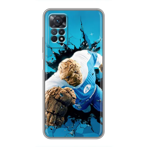 Чехол с принтом «Существо Фантастическая Четверка» для Xiaomi Redmi Note 11 Pro Чехол с принтом «Существо Фантастическая Четверка» для Xiaomi Redmi Note 11 Pro