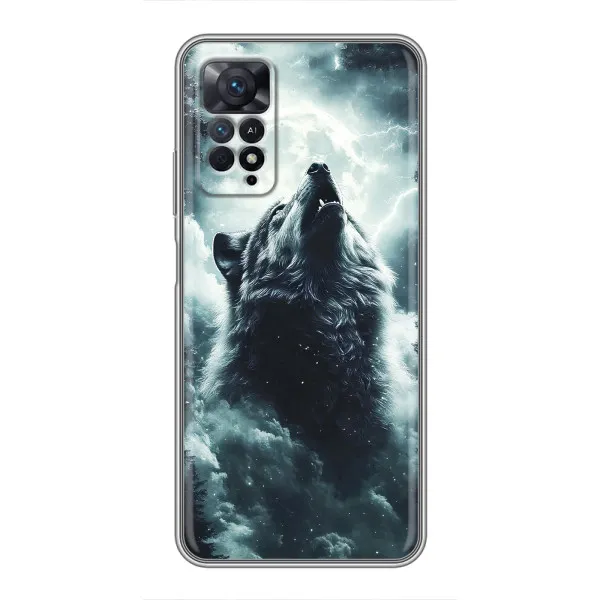 Чехол с принтом «Волк в облаках» для Xiaomi Redmi Note 11 Pro