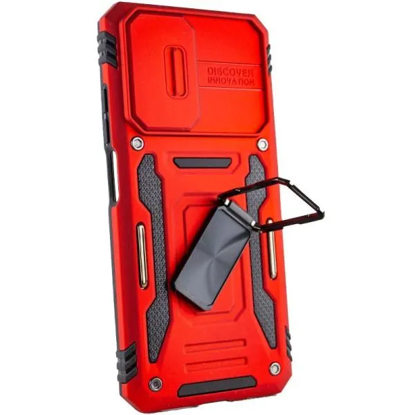 Ударостійкий чохол Camshield Army Ring для Xiaomi Redmi Note 11 (Global) / Note 11S / Note 12S — Червоний — фото 3 Ударостійкий чохол Camshield Army Ring для Xiaomi Redmi Note 11 (Global) / Note 11S / Note 12S — Червоний — фото 3