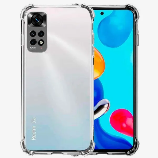 TPU чехол GETMAN Ease logo усиленные углы Full Camera для Xiaomi Redmi Note 11 (Global) / Note 11S — Прозрачный — фото 1