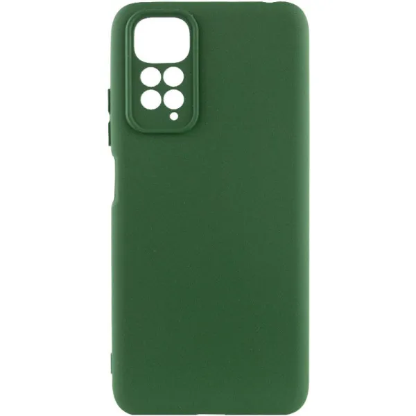 Чехол Silicone Cover Lakshmi Full Camera (AAA) для Xiaomi Redmi Note 11 (Global) / Note 11S — Зеленый — фото 1