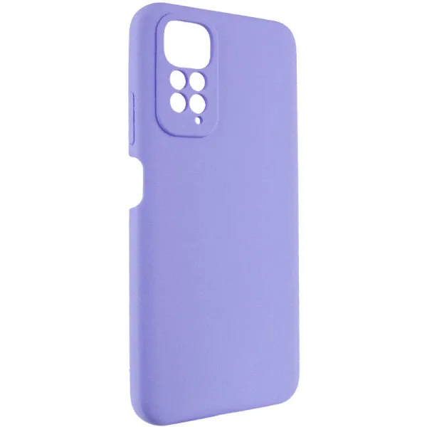 Чехол Silicone Cover Lakshmi Full Camera (AAA) для Xiaomi Redmi Note 11 (Global) / Note 11S — Сиреневый — фото 2