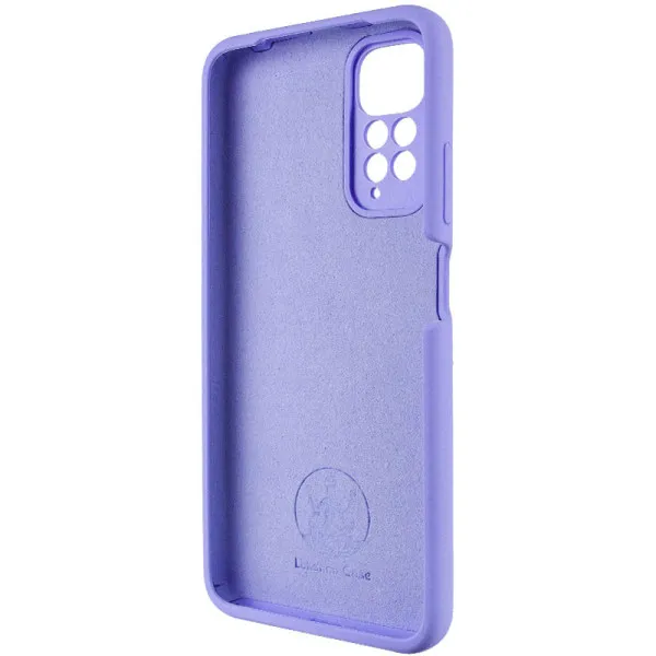 Чехол Silicone Cover Lakshmi Full Camera (AAA) для Xiaomi Redmi Note 11 (Global) / Note 11S — Сиреневый — фото 4